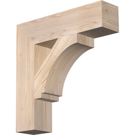 Ekena Millwork Imperial Block Smooth Bracket, Douglas Fir, 5 1/2"W x 24"D x 24"H BKT06X24X24IMP05SDF
